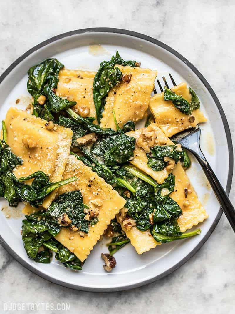 Ravioli with Sage Butter