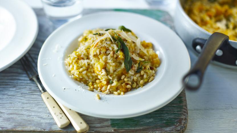 Roasted Butternut Squash and Sage Risotto